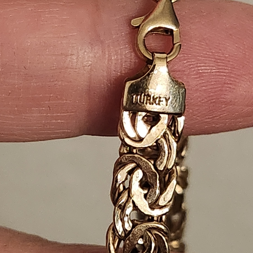 10kt gold binzantine necklace Solid gold - Picture 5 of 8